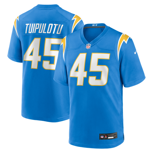 Los Angeles Chargers Tuli Tuipulotu Nike Powder Blue Team Game Jersey