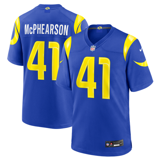 Los Angeles Rams Zech McPhearson Nike Royal Team Game Jersey