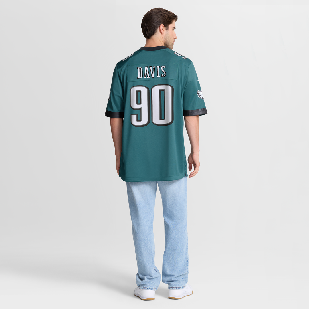 Philadelphia Eagles Jordan Davis Nike Midnight Green Team Game Jersey