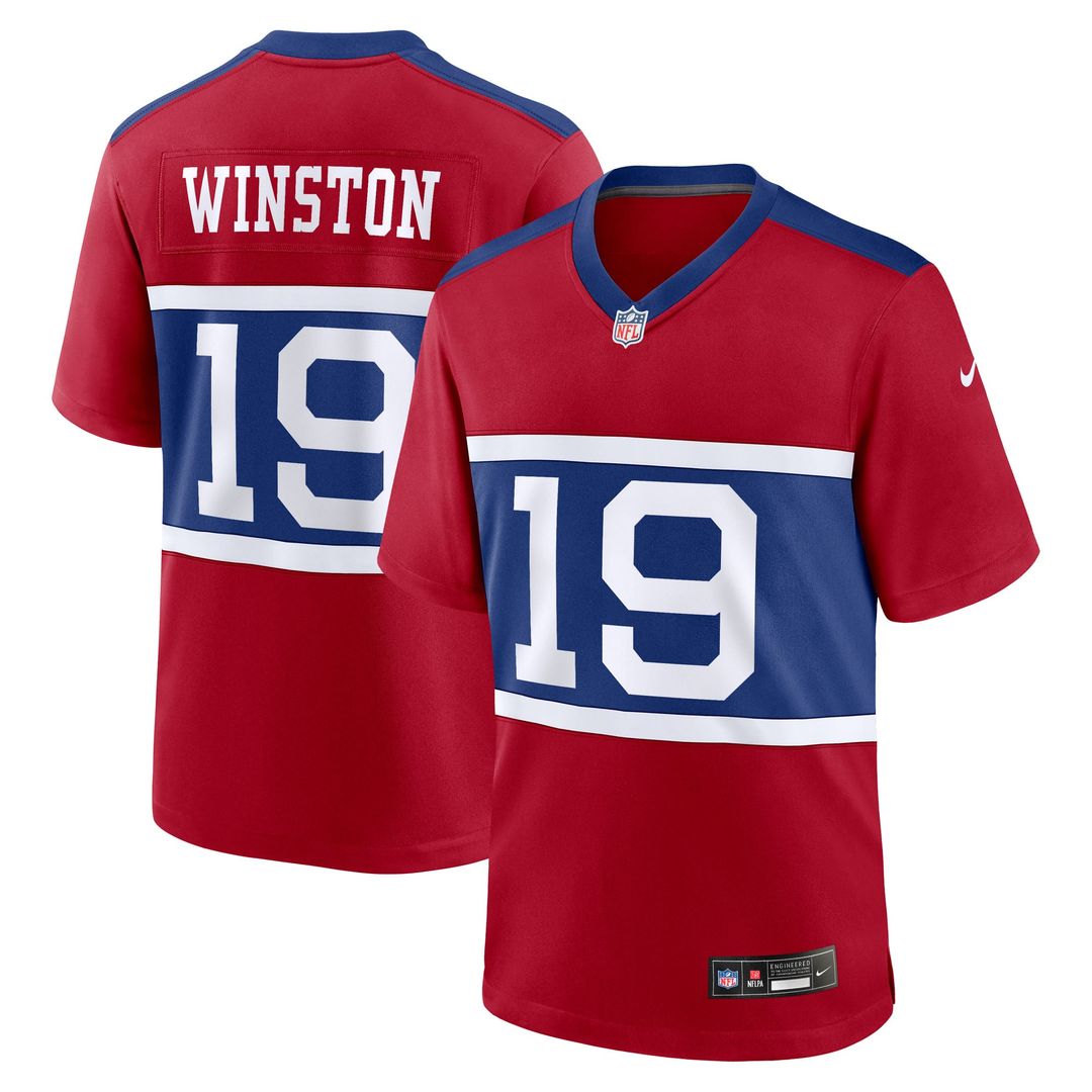 New York Giants Jameis Winston Nike Royal Team Game Jersey
