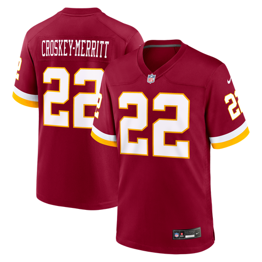 Washington Commanders Jacory Croskey-Merritt Nike Burgundy Game Jersey