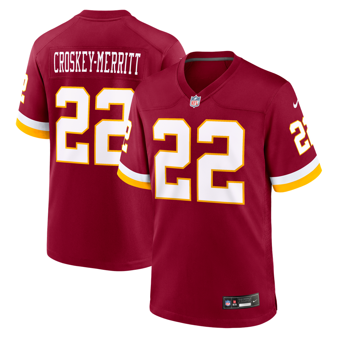 Washington Commanders Jacory Croskey-Merritt Nike White Game Super Bowl Era Jersey