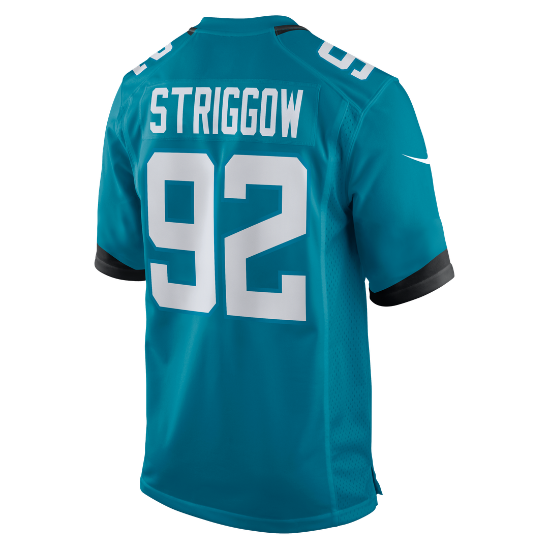 Jacksonville Jaguars Danny Striggow Nike Teal Team Game Jersey