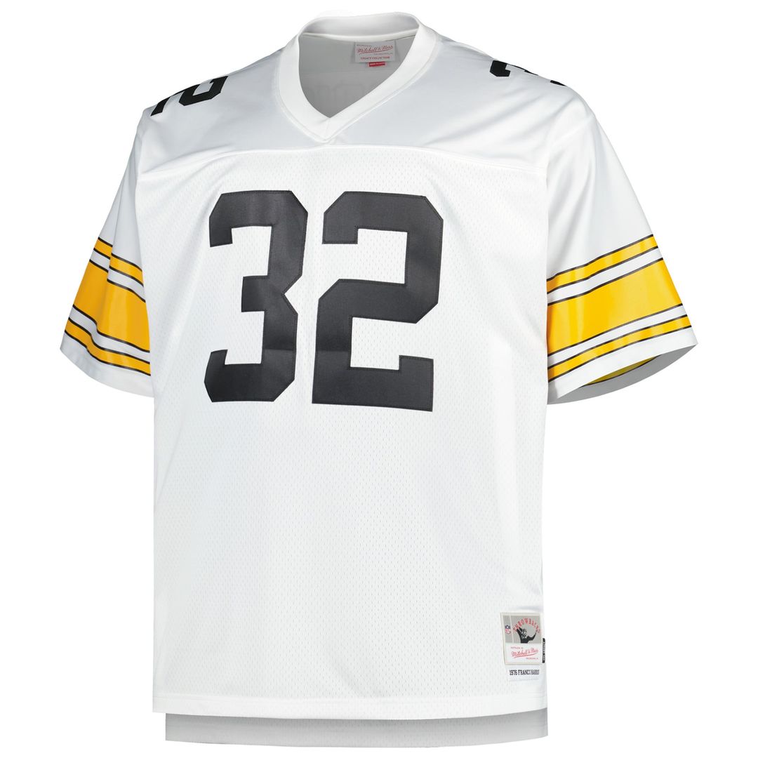 Pittsburgh Steelers Franco Harris Mitchell & Ness Black Big & Tall 1976 Legacy Retired Player Jersey