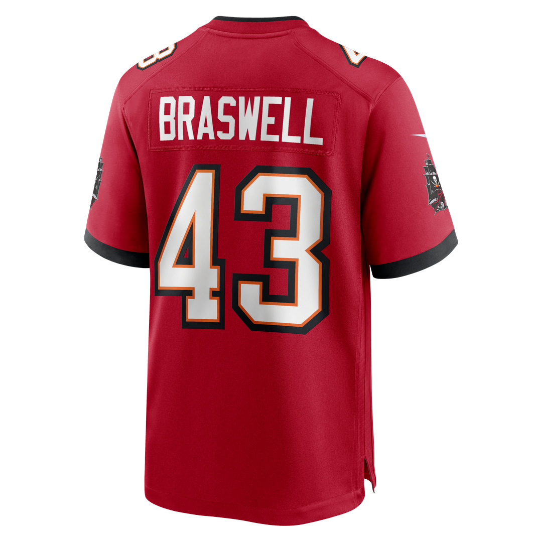 Tampa Bay Buccaneers Chris Braswell Nike Red Game Jersey