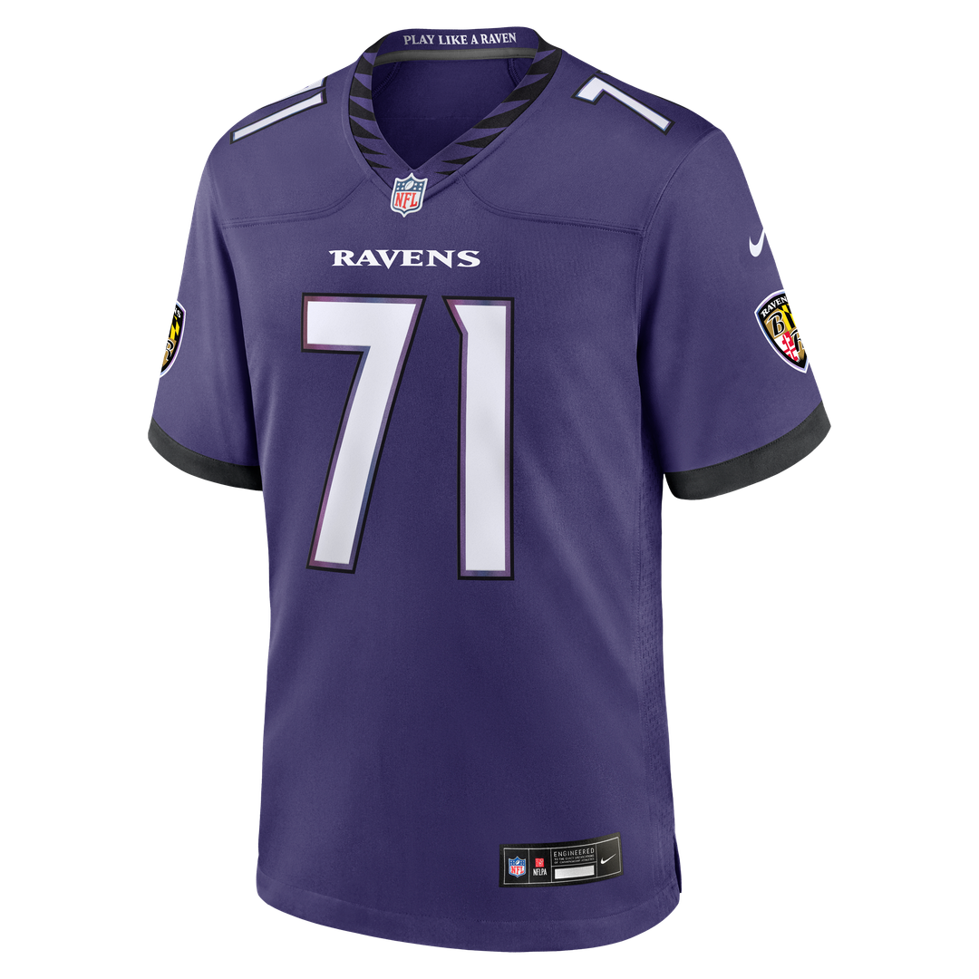 Baltimore Ravens Olaivavega Ioane Nike Purple Team Game Jersey