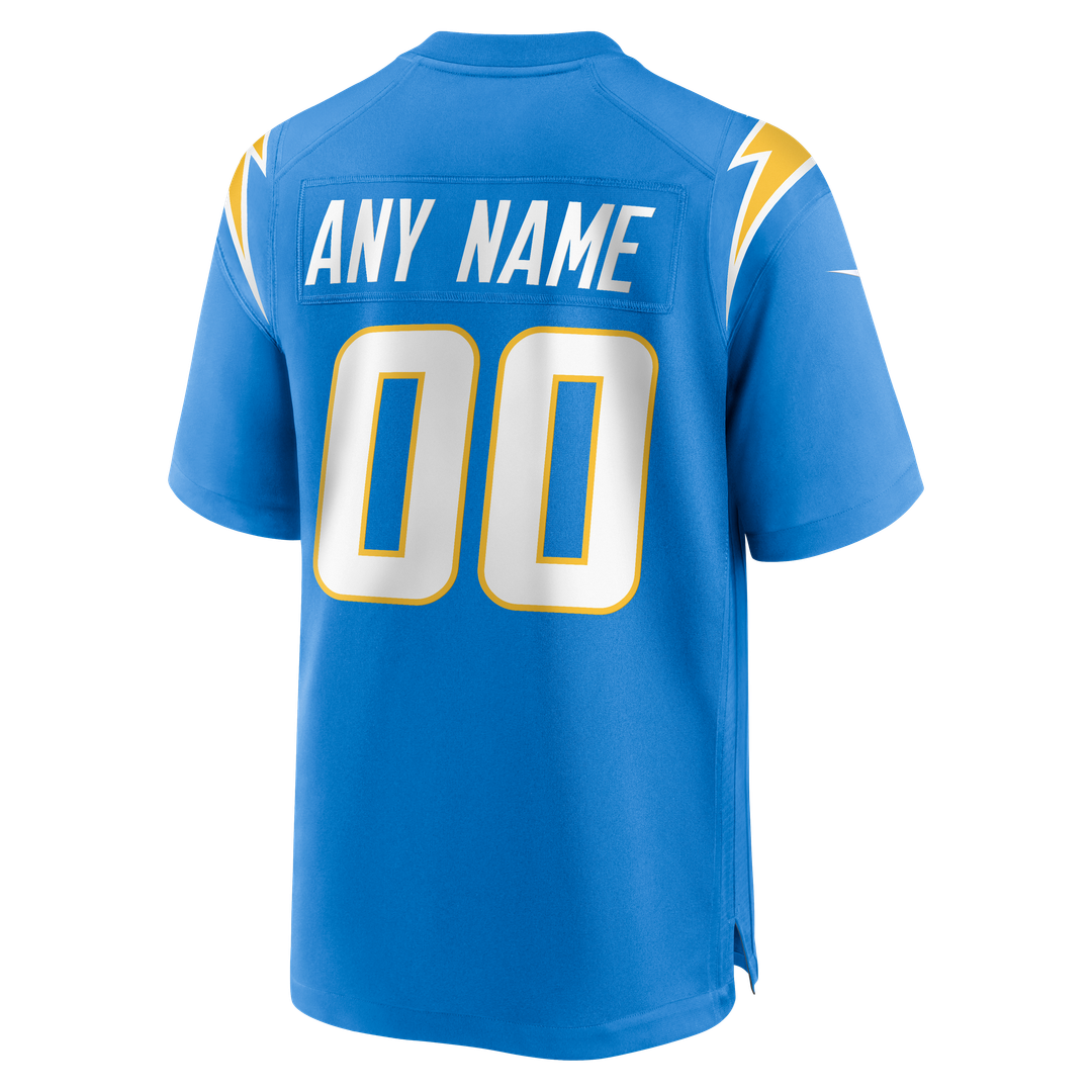 Los Angeles Chargers Nike Gold Alternate Charger Power Game Custom Jersey