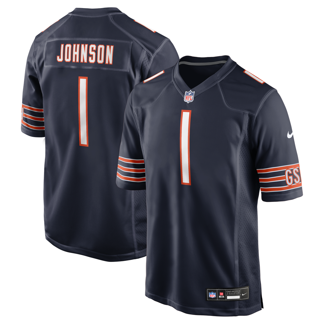 Chicago Bears Jaylon Johnson Nike Navy Game Jersey