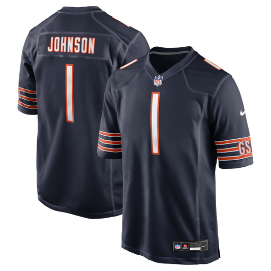 Chicago Bears Jaylon Johnson Nike Navy Game Jersey
