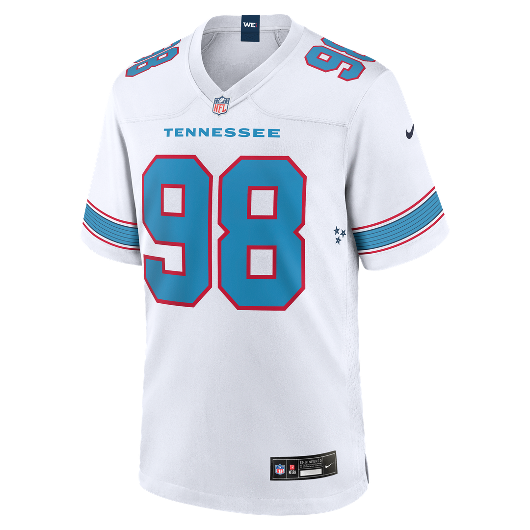 Tennessee Titans Jeffery Simmons Nike Light Blue Game Jersey