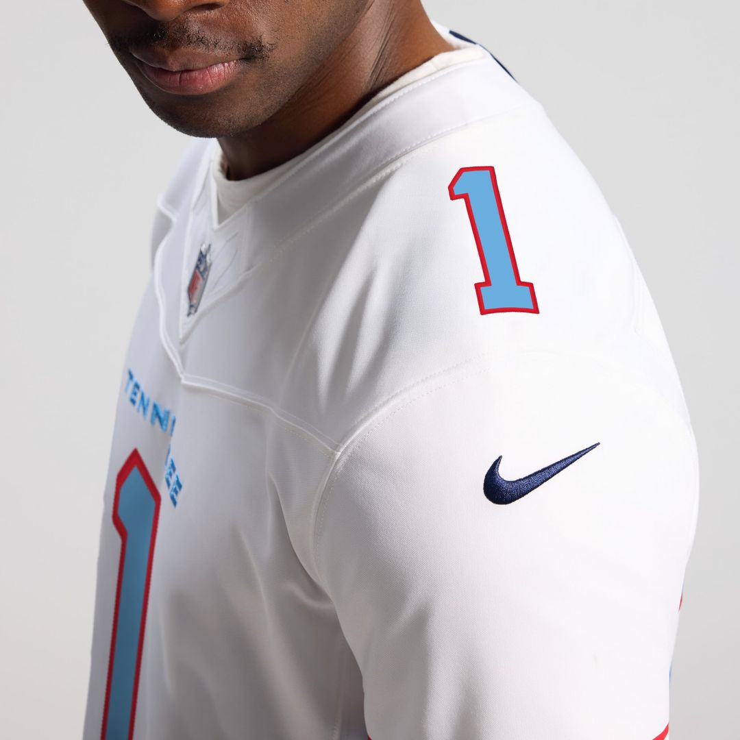 Tennessee Titans Cameron Ward Nike Light Blue Team Vapor F.U.S.E. Stitched Limited Jersey
