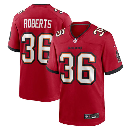 Tampa Bay Buccaneers JJ Roberts Nike Red Team Game Jersey