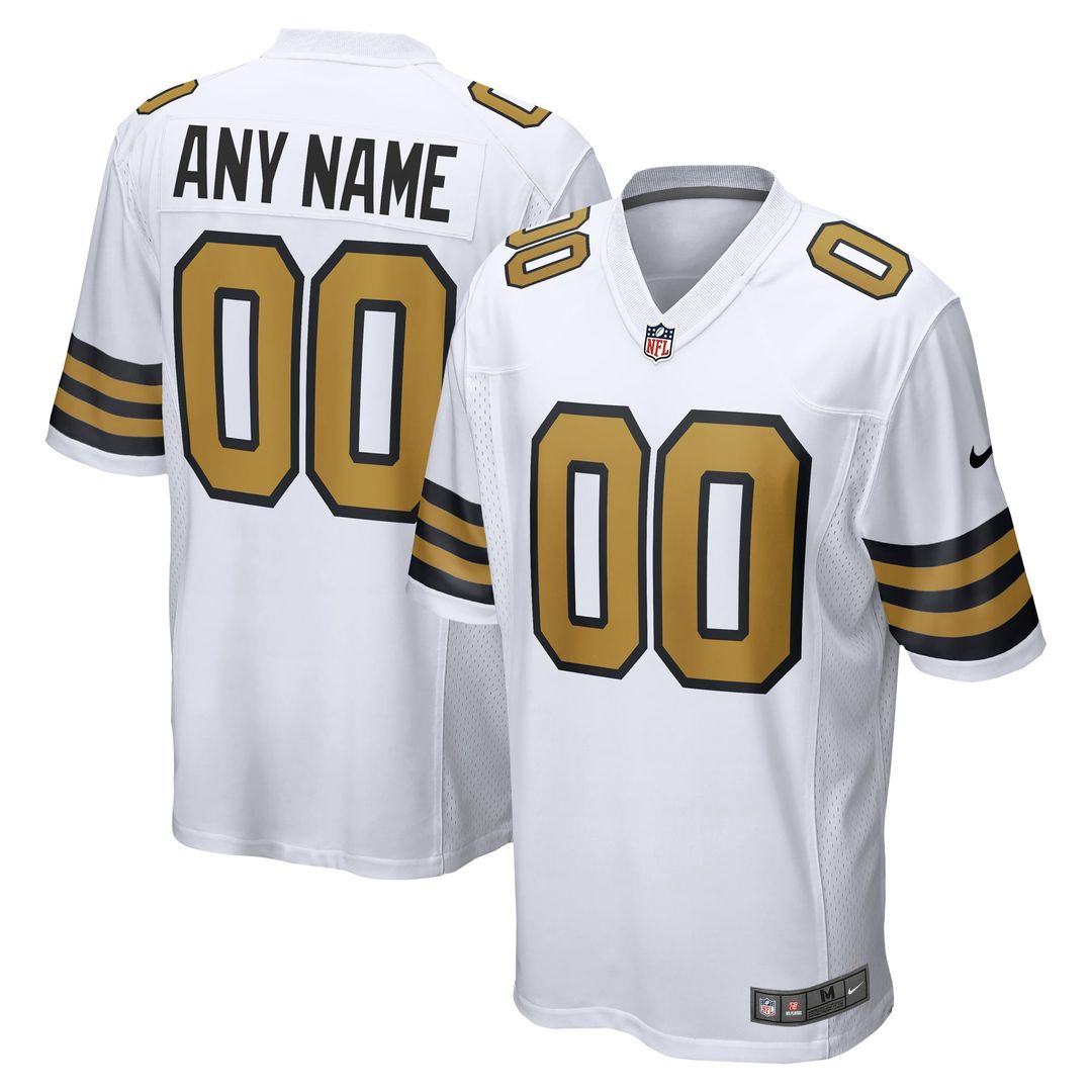 New Orleans Saints Nike Gold Gameday Golds Alternate Custom Game Jersey