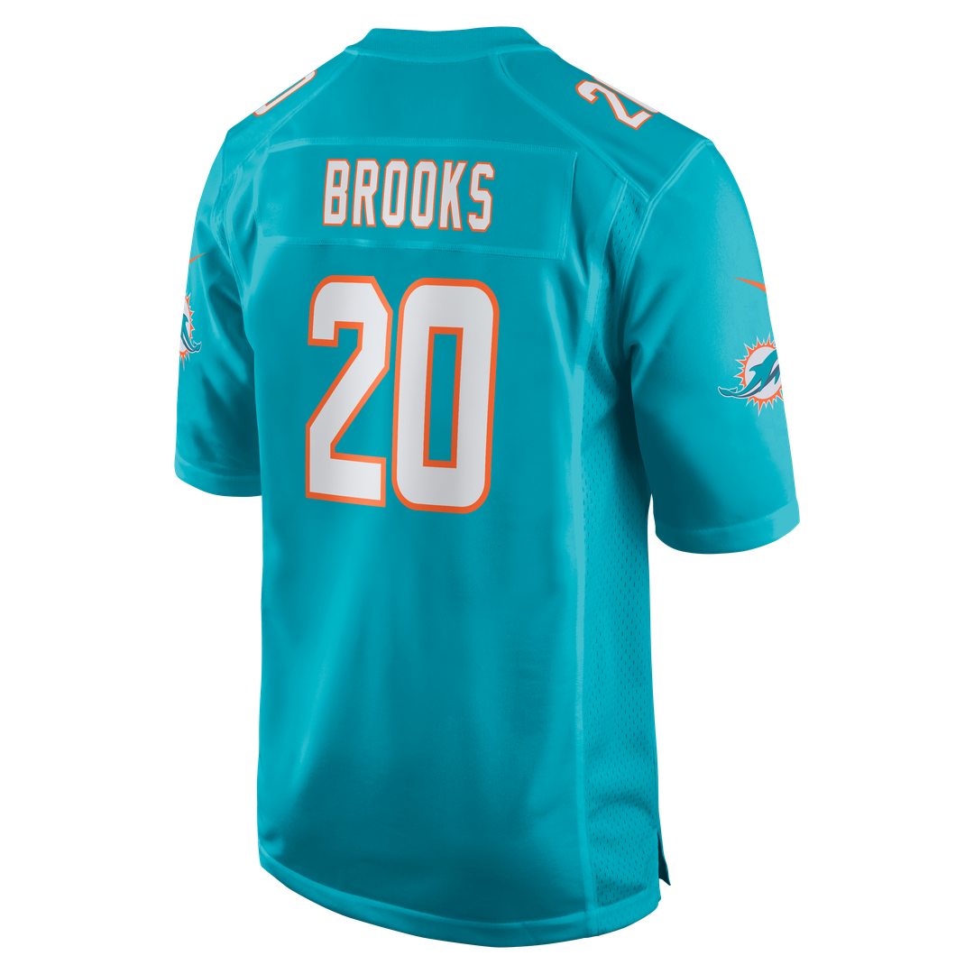 Miami Dolphins Jordyn Brooks Nike Aqua Game Jersey