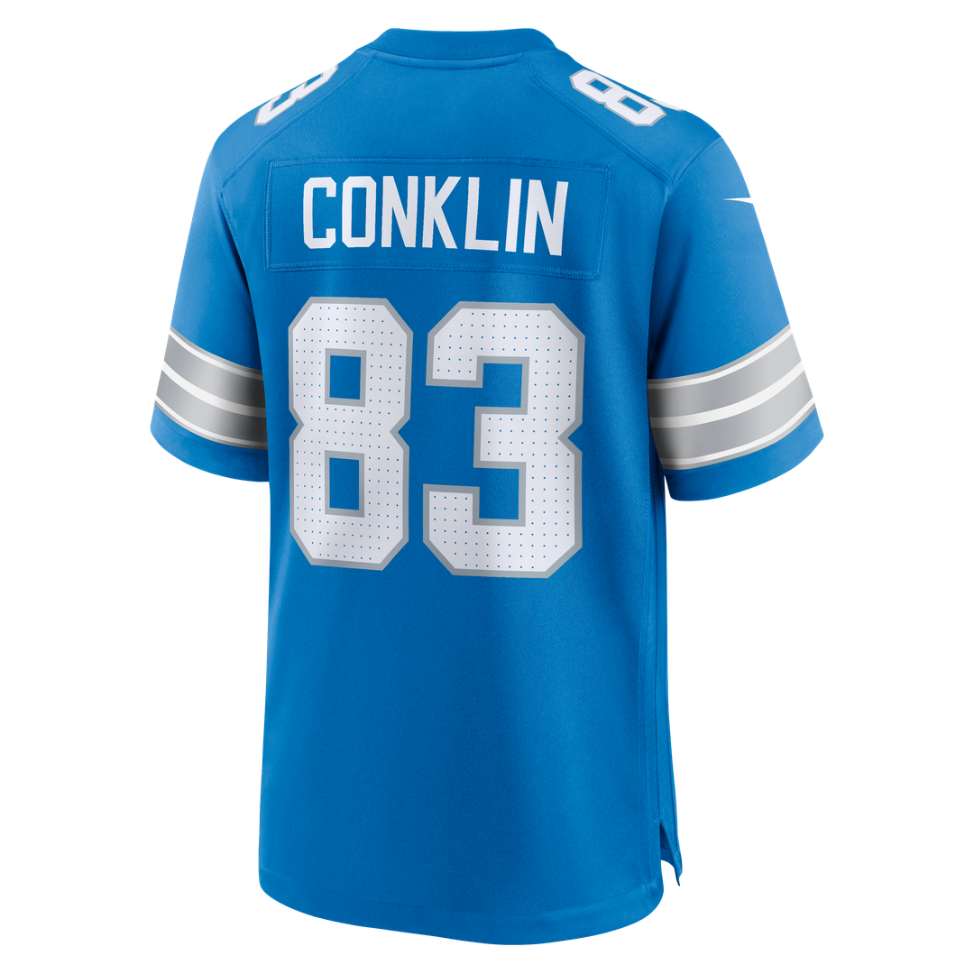 Detroit Lions Tyler Conklin Nike Blue Team Game Jersey