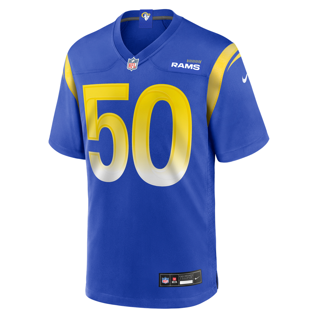 Los Angeles Rams Beaux Limmer Nike Royal Team Game Jersey