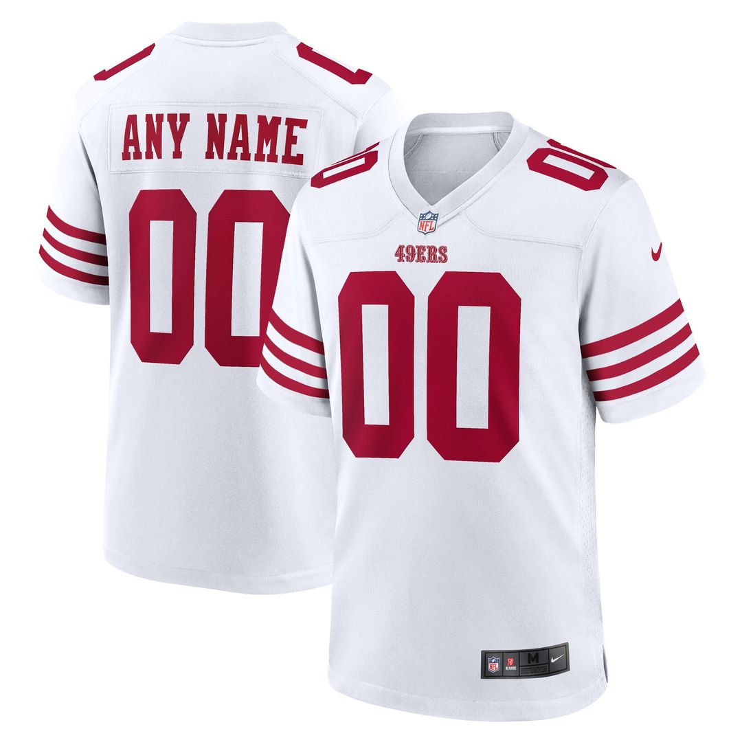 San Francisco 49ers Nike Scarlet 80th Anniversary Alternate Custom Game Jersey