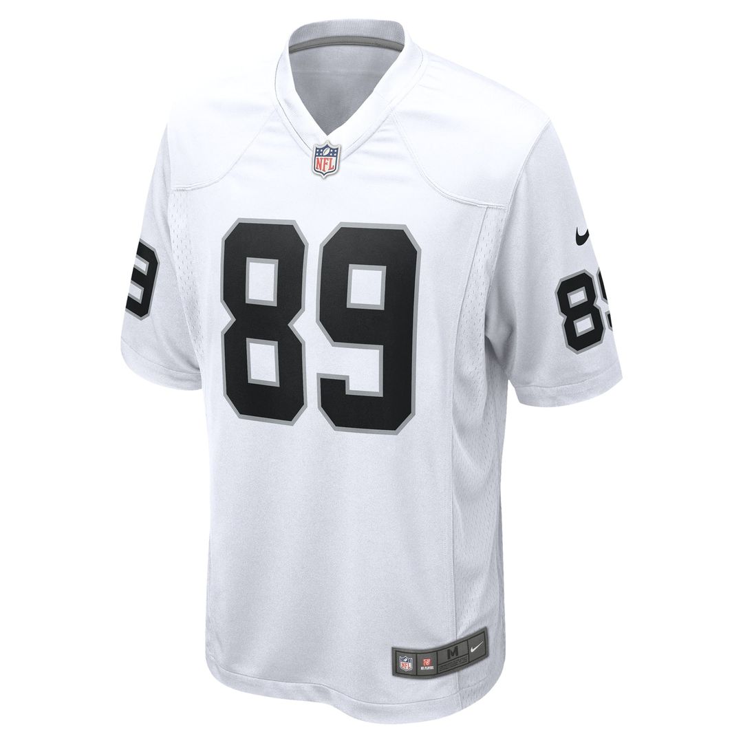 Las Vegas Raiders Brock Bowers Nike White Game Jersey