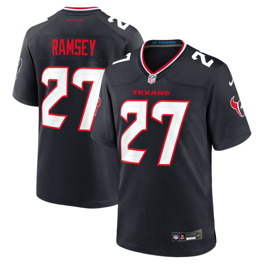 Houston Texans Kamari Ramsey Nike Navy Team Game Jersey