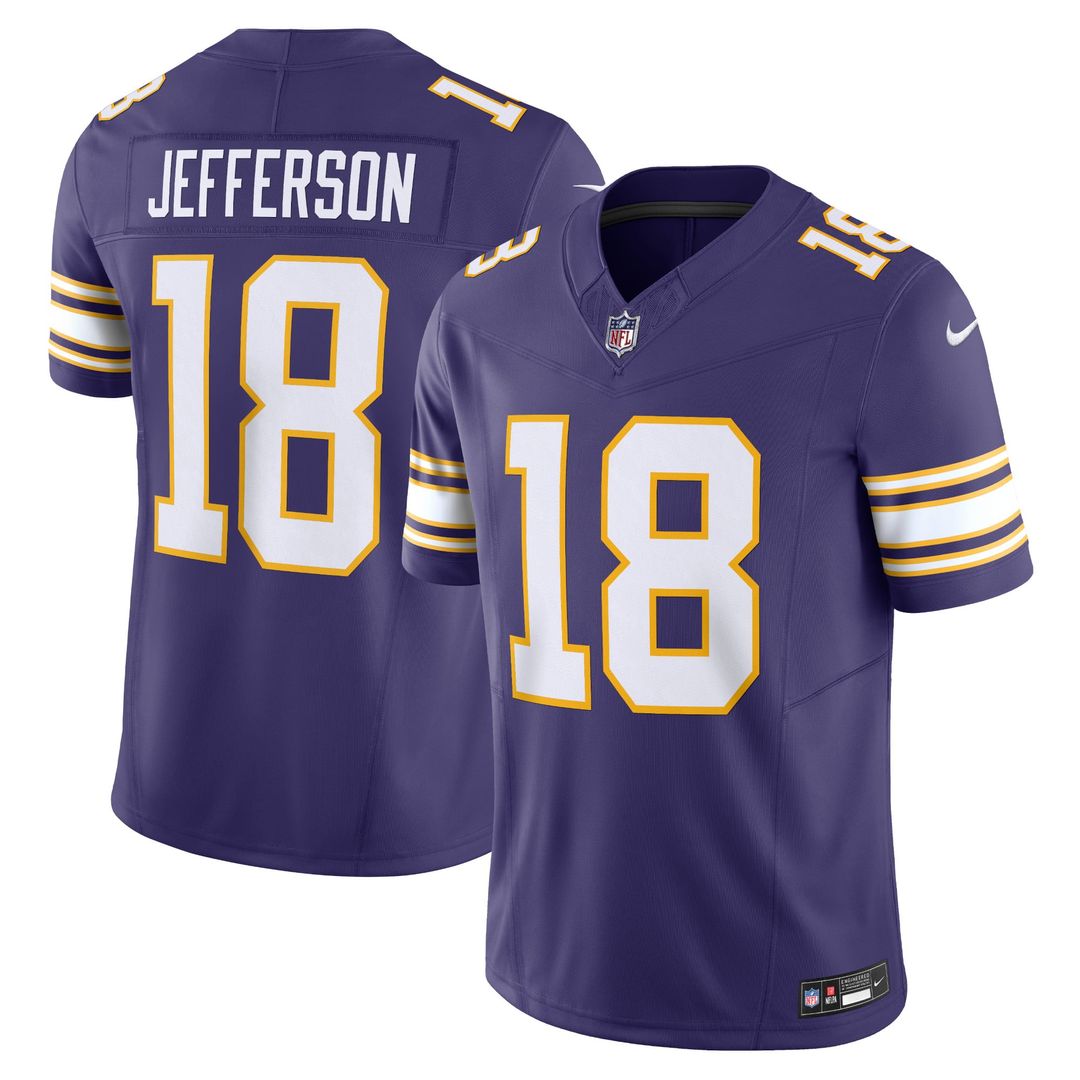 Minnesota Vikings Justin Jefferson Nike White Vapor F.U.S.E. Limited Jersey
