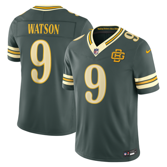 Green Bay Packers Christian Watson Nike Green 2026 Rivalries Collection Stitched Limited Jersey