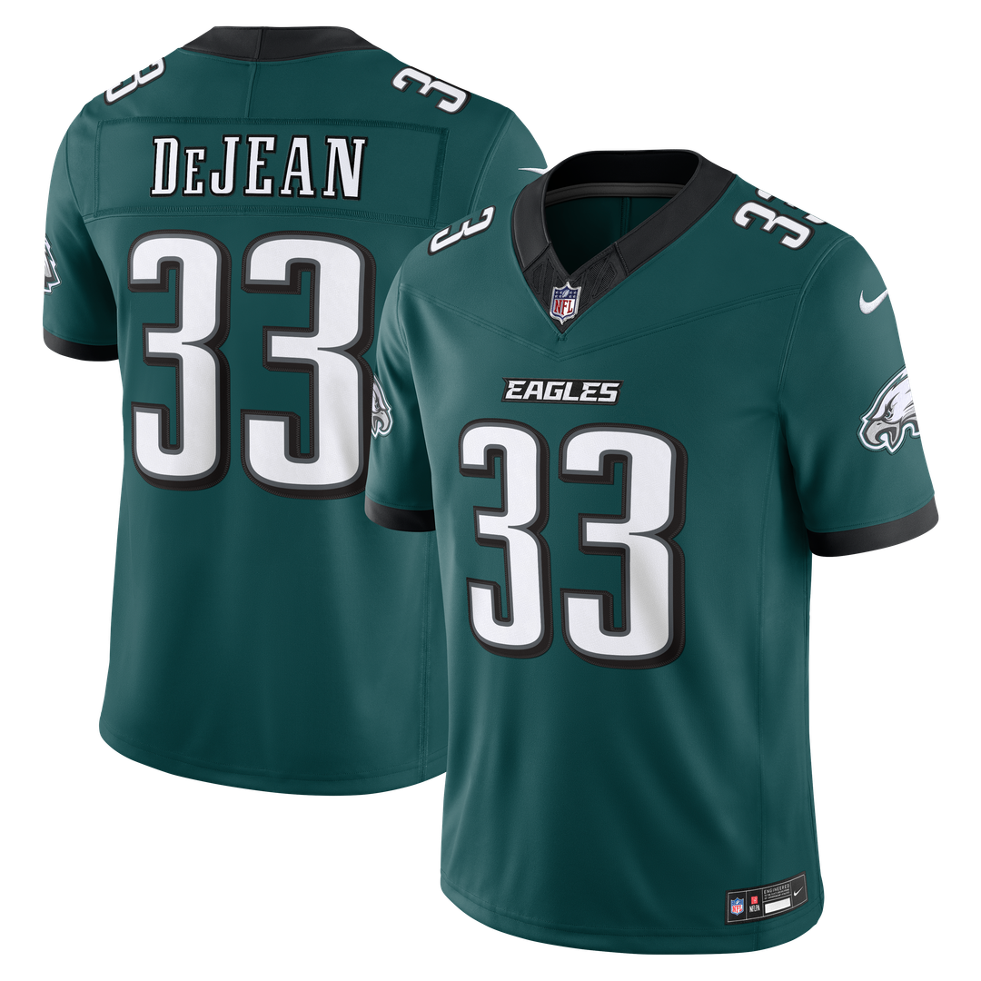 Philadelphia Eagles Cooper DeJean Nike White Vapor F.U.S.E. Stitched Limited Jersey