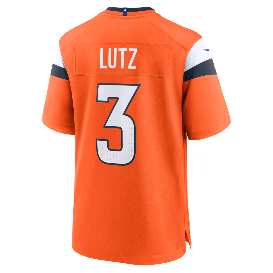 Denver Broncos Wil Lutz Nike Orange Team Game Jersey
