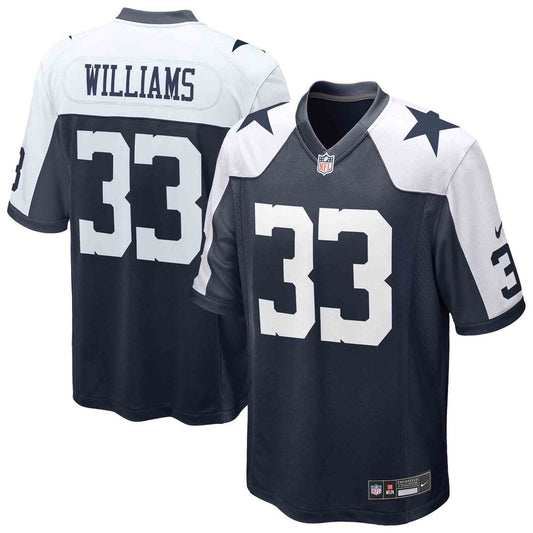Dallas Cowboys Javonte Williams Nike Navy Alternate Game Jersey