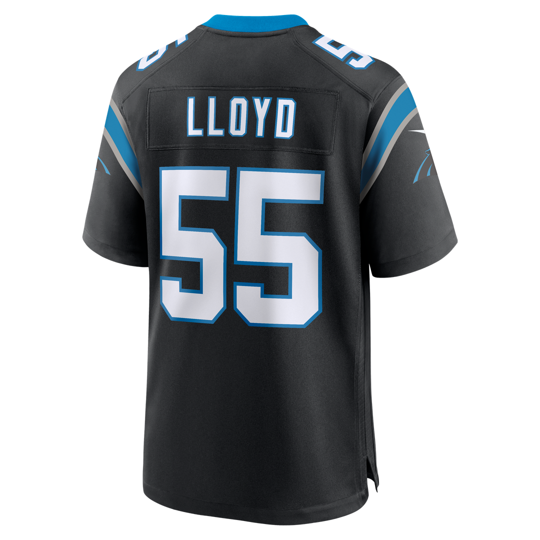 Carolina Panthers Devin Lloyd Nike Black Team Game Jersey