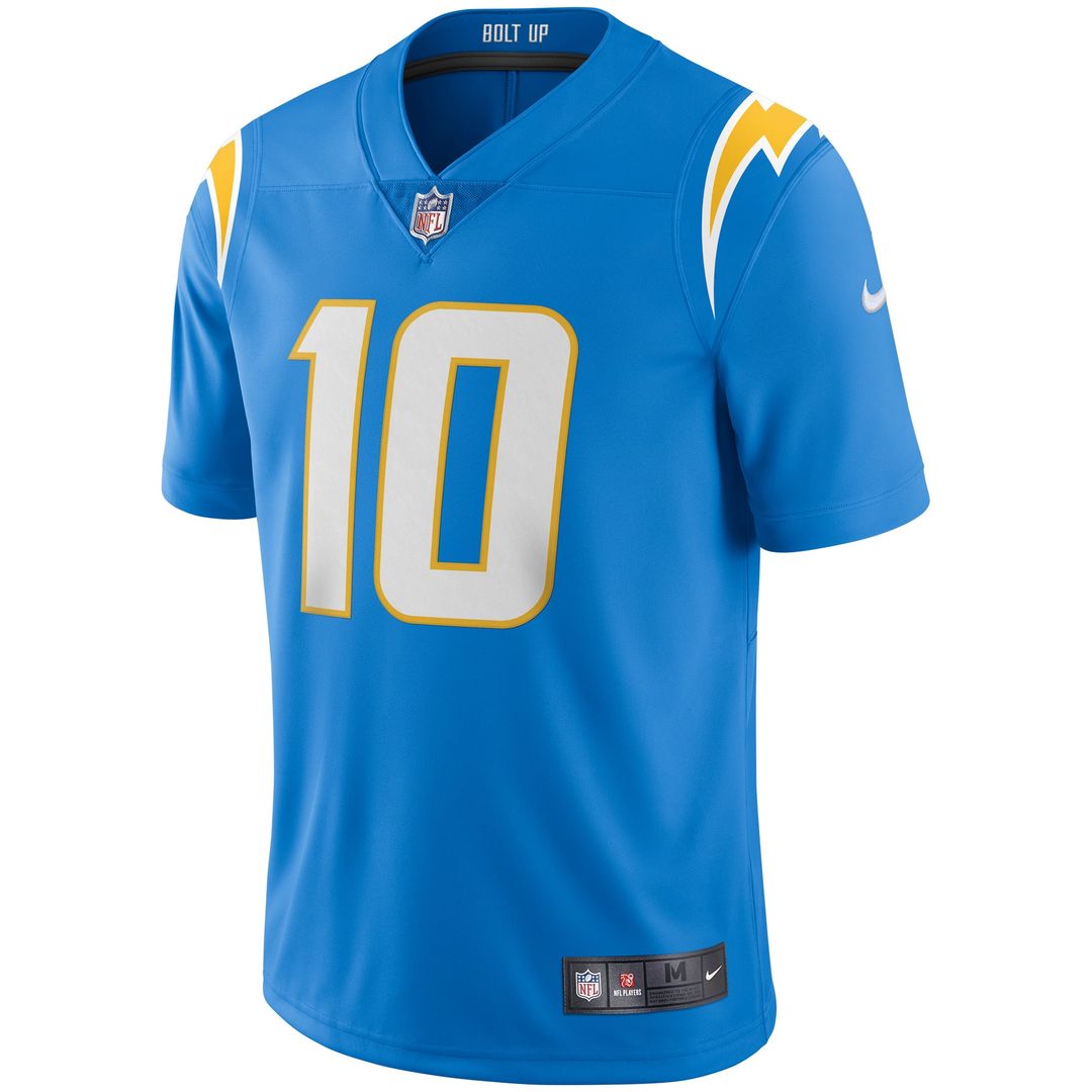 Los Angeles Chargers Justin Herbert Nike Powder Blue Vapor Limited Jersey