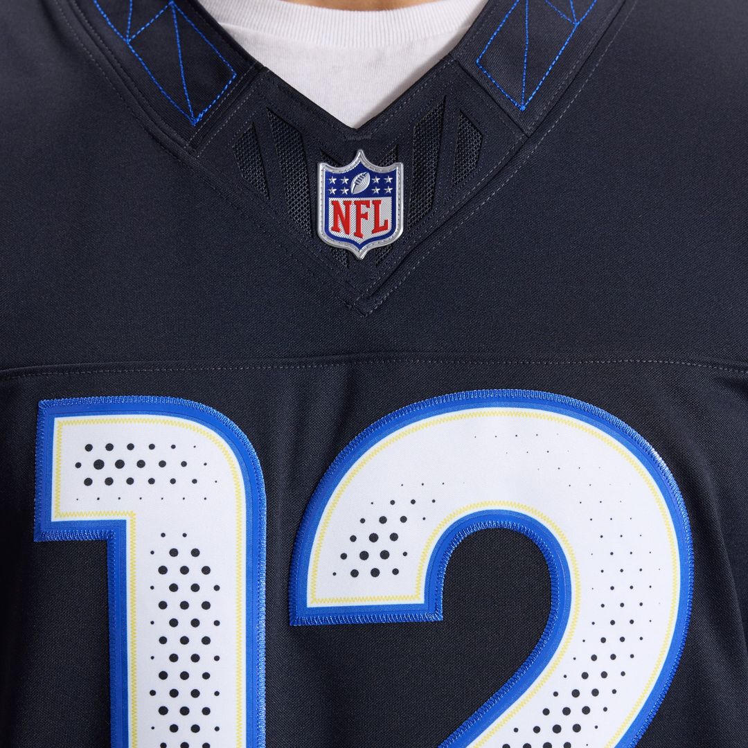 Los Angeles Rams Puka Nacua Nike Dark Blue Rivalries Collection Stitched Limited Jersey