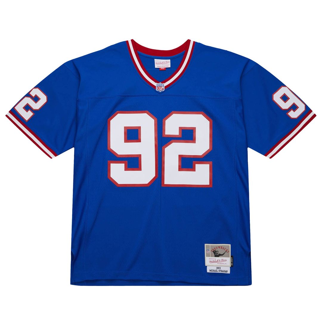 New York Giants Michael Strahan Mitchell & Ness Royal Big & Tall 1993 Retired Player Replica Jersey