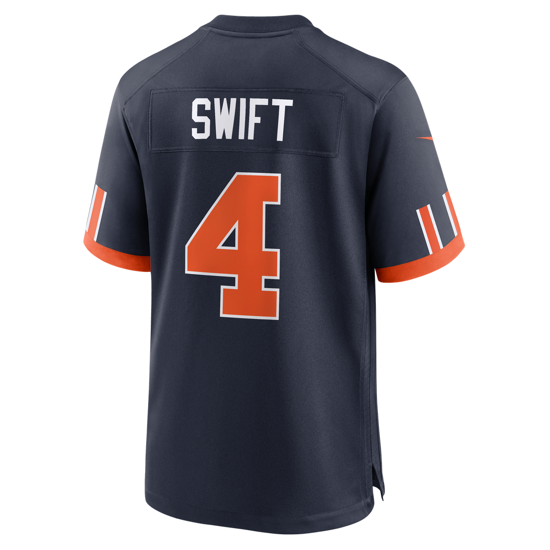 Chicago Bears D'Andre Swift Nike Navy 2026 Rivalries Collection Game Jersey