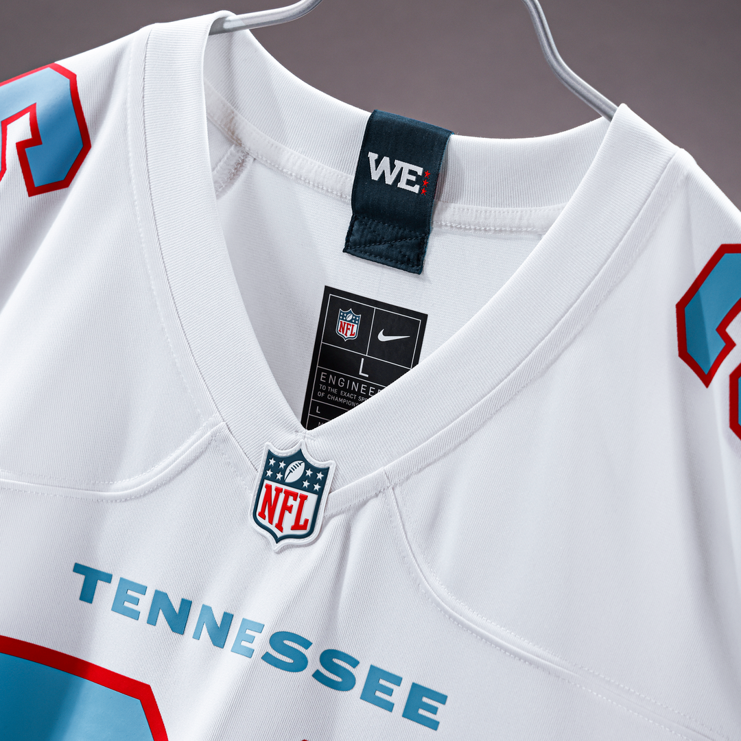 Tennessee Titans Chimere Dike Nike Light Blue Team Game Jersey