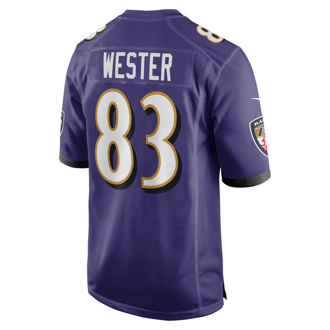 Baltimore Ravens LaJohntay Wester Nike Purple Team Game Jersey