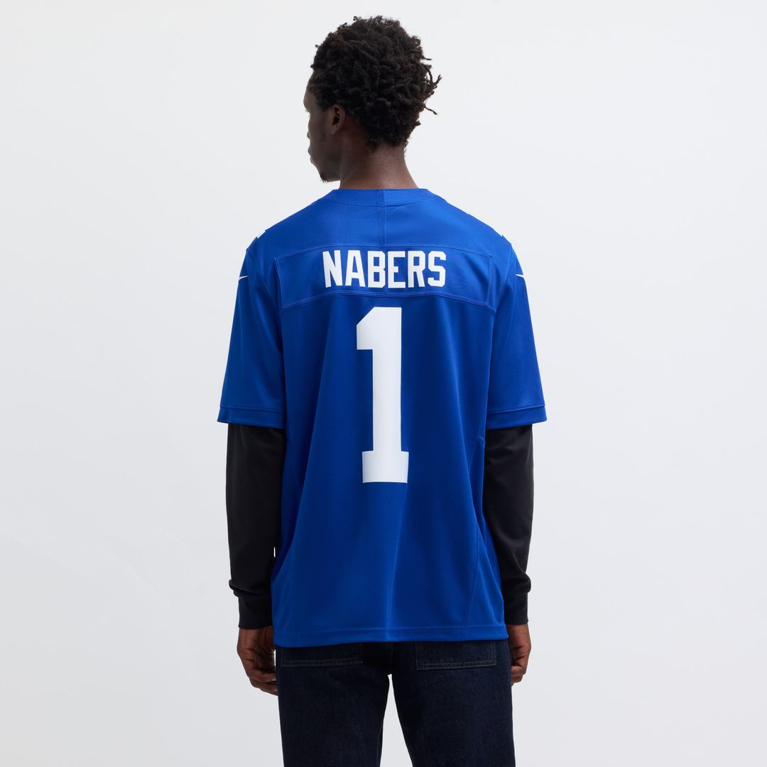 New York Giants Malik Nabers Nike Royal Vapor F.U.S.E. Limited Jersey