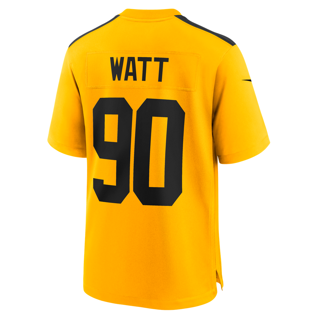 Pittsburgh Steelers T.J. Watt Nike Gold Alternate 1933 Throwback Game Jersey