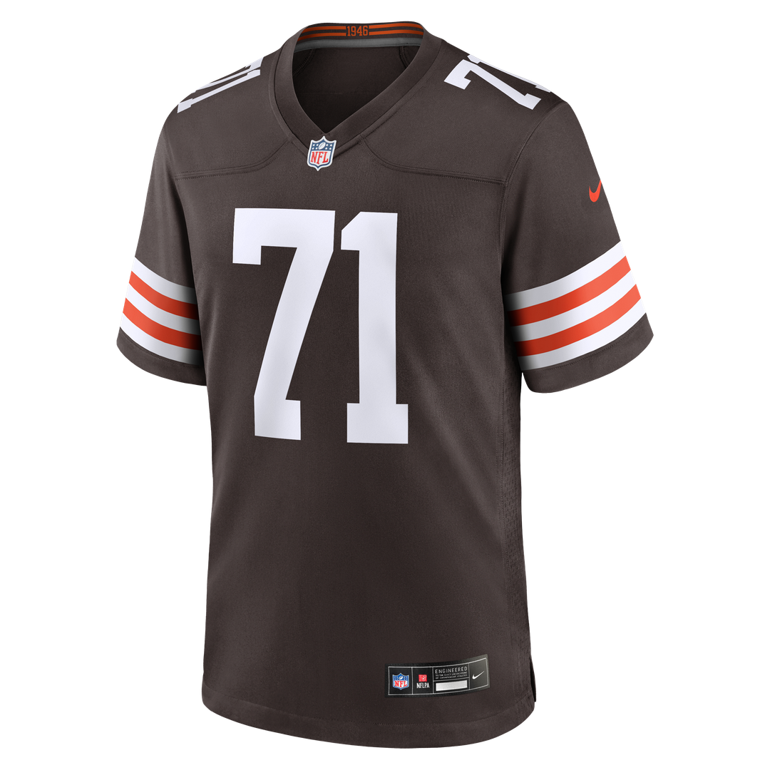 Cleveland Browns Cornelius Lucas Nike Brown Team Game Jersey