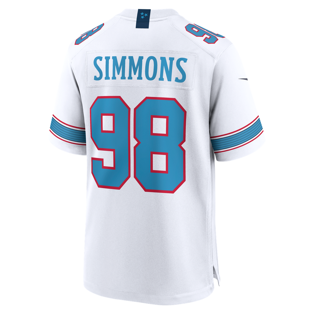 Tennessee Titans Jeffery Simmons Nike Light Blue Game Jersey