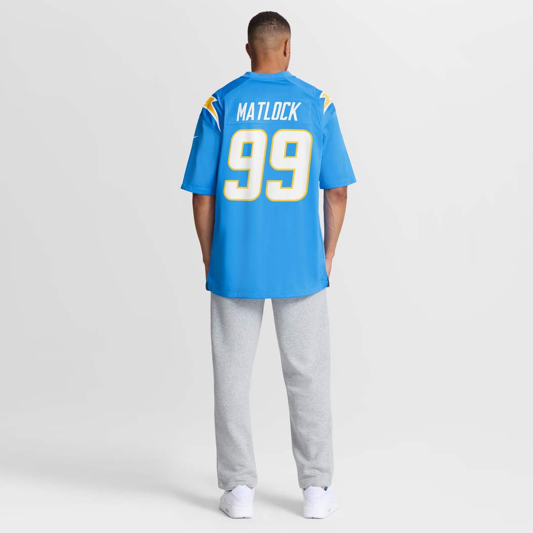 Los Angeles Chargers Scott Matlock Nike Powder Blue Team Game Jersey