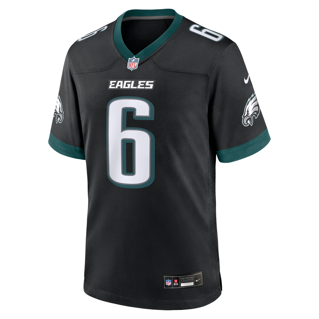 Philadelphia Eagles DeVonta Smith Nike Midnight Green Team Game Jersey