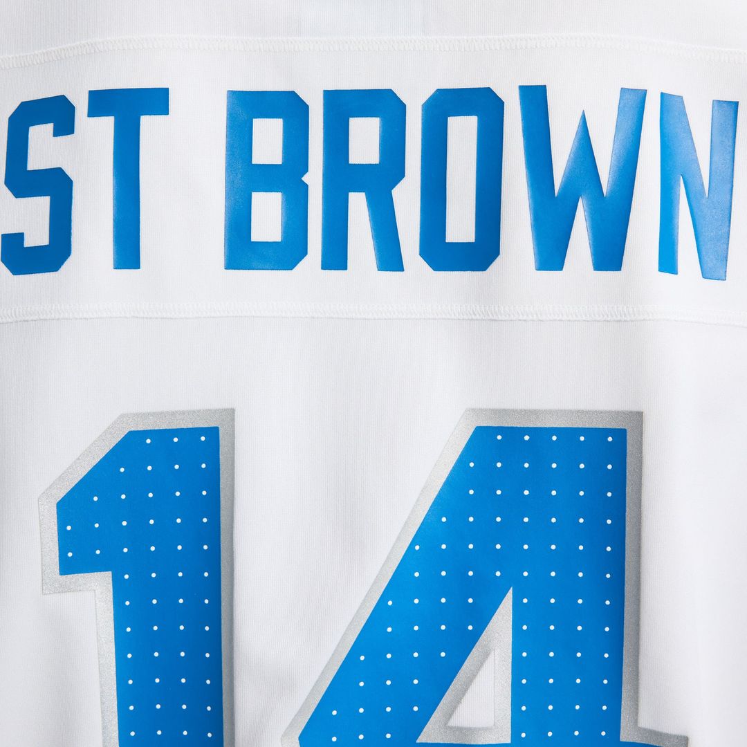 Detroit Lions Amon-Ra St. Brown Nike Blue Game Jersey