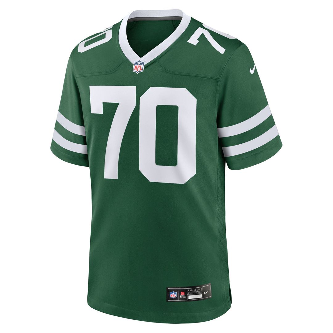 New York Jets Armand Membou Nike Green Team Game Jersey