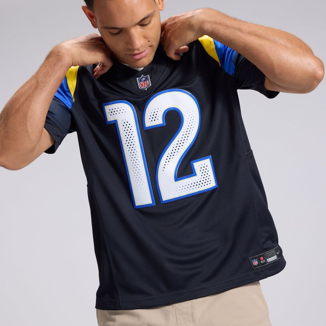 Los Angeles Rams Puka Nacua Nike Dark Blue Rivalries Collection Stitched Limited Jersey