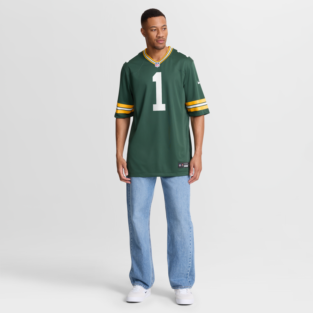 Green Bay Packers Number 1 Dad Nike Green Game Jersey