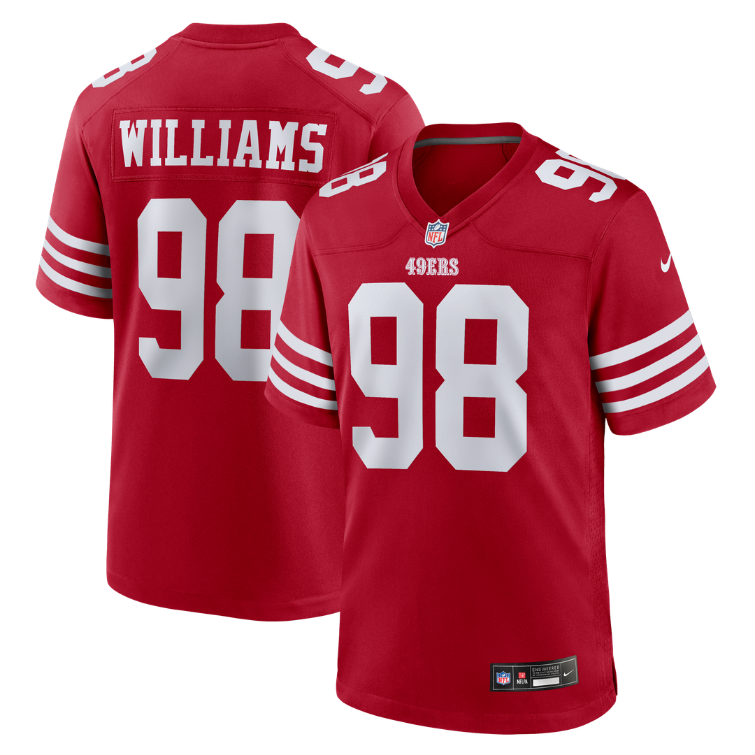 San Francisco 49ers Mykel Williams Nike Scarlet Game Player Jersey