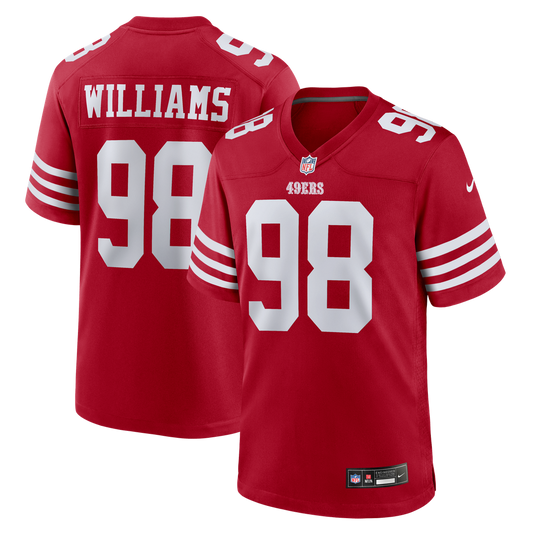 San Francisco 49ers Mykel Williams Nike Scarlet Game Player Jersey