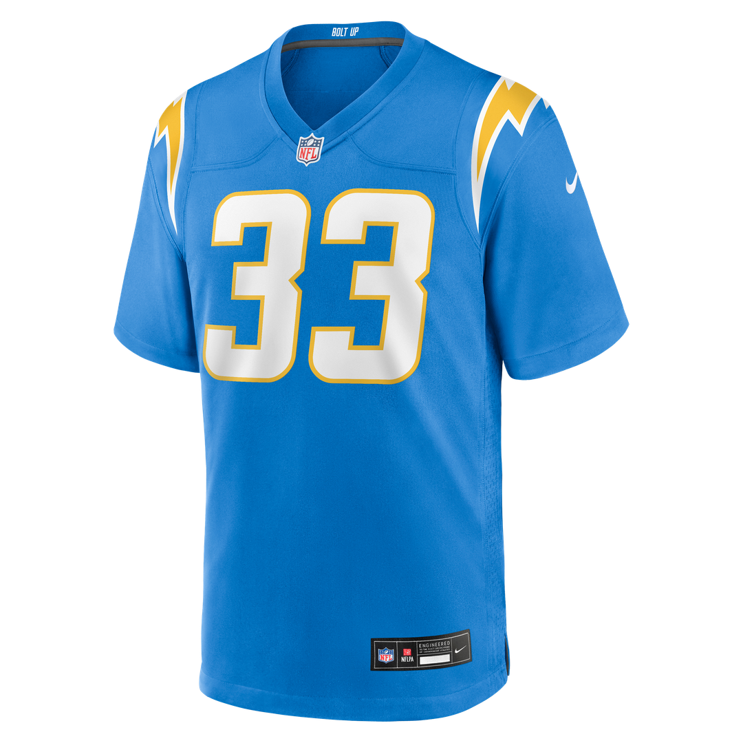 Los Angeles Chargers Deane Leonard Nike Powder Blue Game Player Jersey