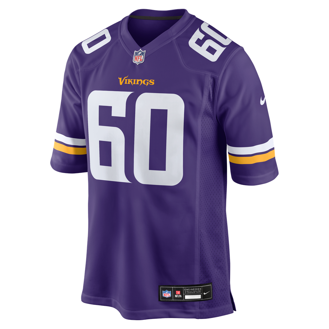 Minnesota Vikings Joe Huber Nike Purple Team Game Jersey