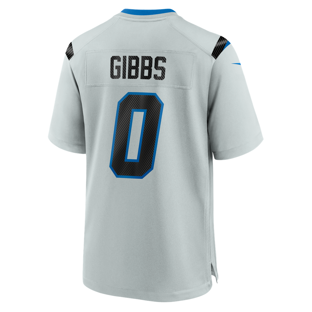 Detroit Lions Jahmyr Gibbs Nike Silver 2026 Rivalries Collection Game Jersey